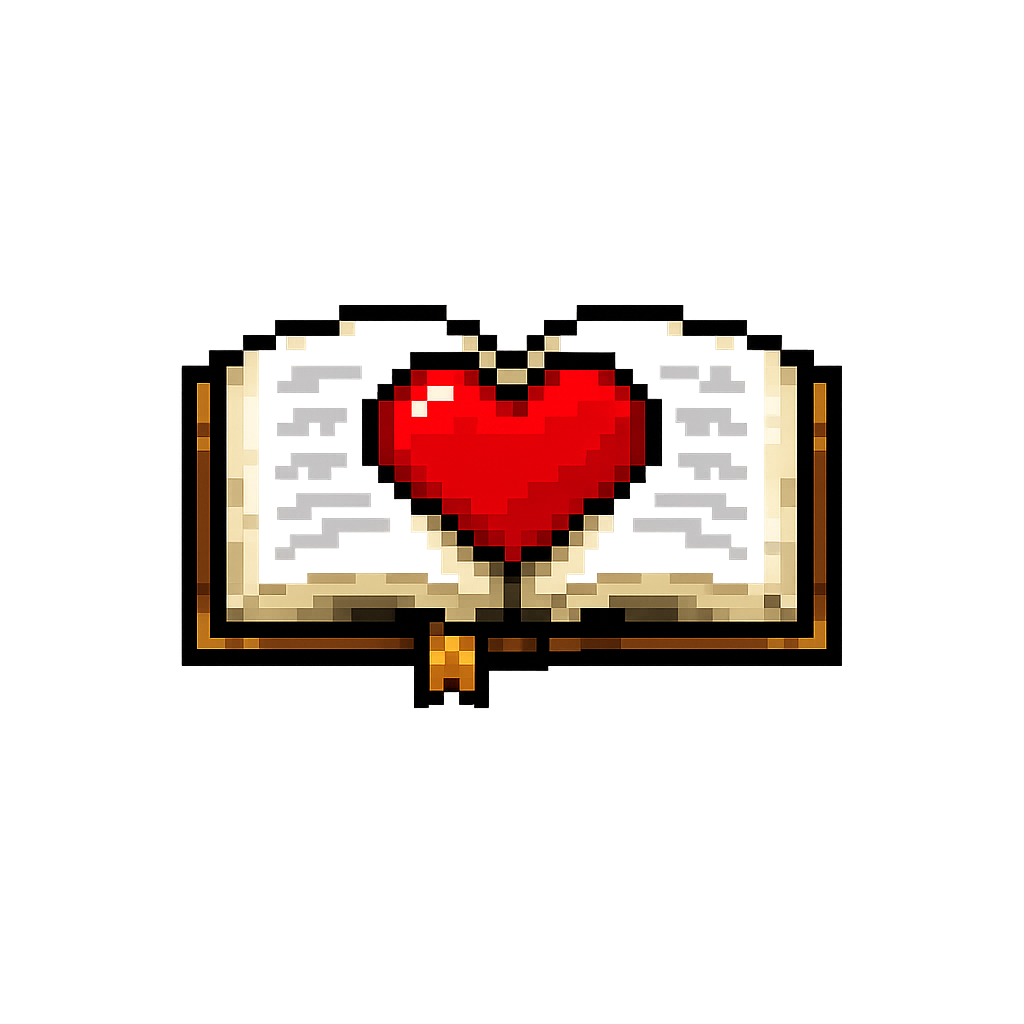 BibleWish Bible App logo with heart and open Scripture